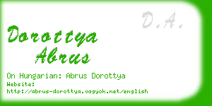 dorottya abrus business card